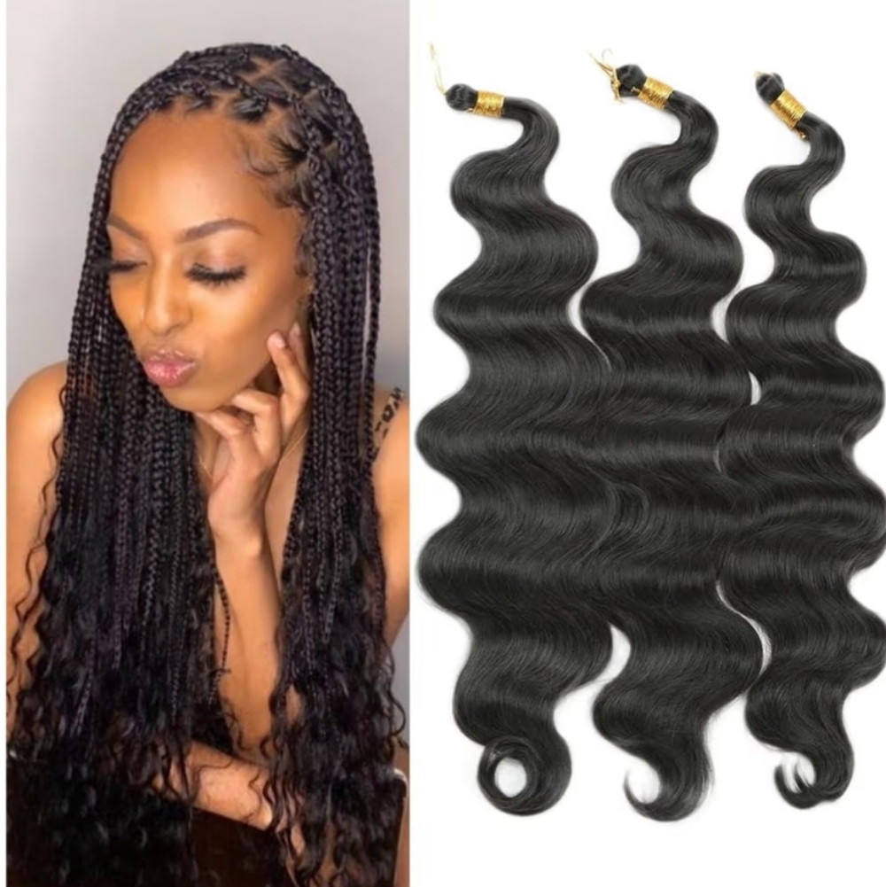 24 Inch Body Wave Braiding Hair 3 Pack